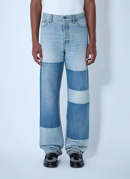  Gucci Gucci Contrast Panel Jeans - Man Jeans Blue 30 