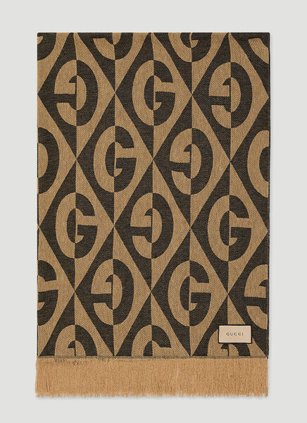  Gucci Gucci Gg Diamond Blanket -  Textiles Brown One Size 