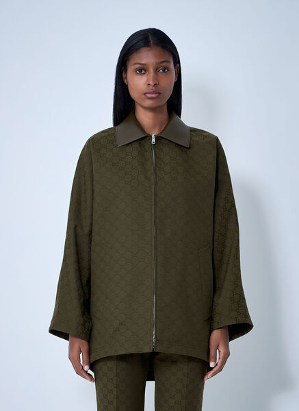  Gucci Gucci Gg Jacket - Woman Jackets Green It - 38 