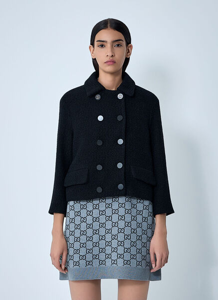  Gucci Gucci Wool-blend Jacket - Woman Jackets Black It - 42 