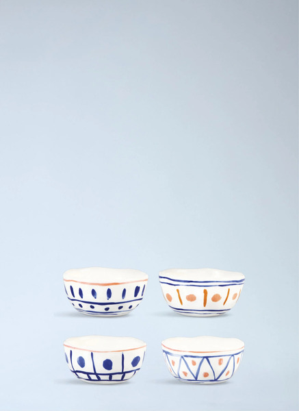  &k Amsterdam &k Amsterdam Set Of Four Lemon Moroccan Bowls -  Kitchen  Multicolour One Size 