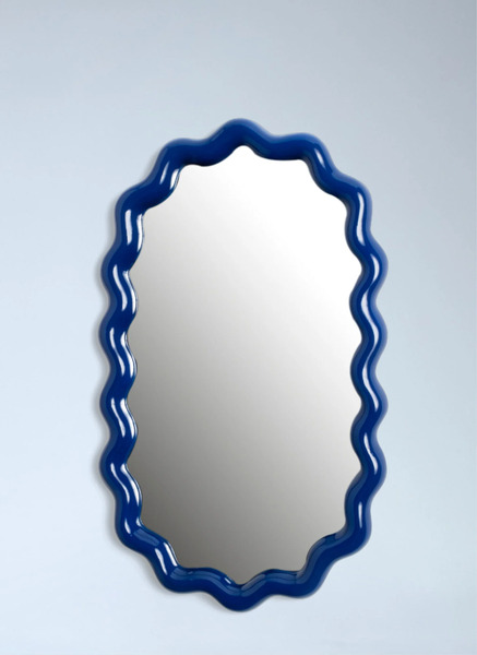  &k Amsterdam &k Amsterdam Zigzag Mirror -  Mirrors Blue One Size 