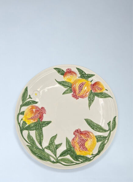  Les-ottomans Les-ottomans Embossed Ceramic Plate -  Kitchen  Multicolour One Size 