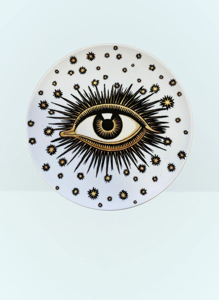  Les-ottomans Les-ottomans Eye Dinner Plate -  Kitchen  White One Size 