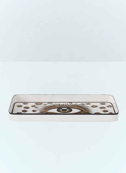  Les Ottomans Les Ottomans Eye Iron Tray -  Kitchen  White One Size 