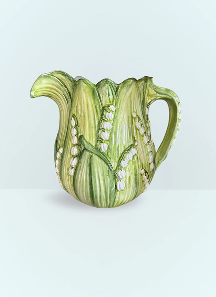  Les-ottomans Les-ottomans Lily Of The Valley Ceramic Jug -  Kitchen  Multicolour One Size 