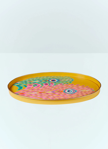  Les Ottomans Les Ottomans Oval Iron Tray -  Kitchen  Multicolour One Size 