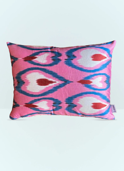  Les-ottomans Les-ottomans Silk-blend Cushion -  Textiles Pink One Size 