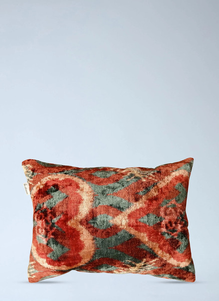  Les-ottomans Les-ottomans Velvet Patterned Cushion -  Textiles Multicolour One Size 