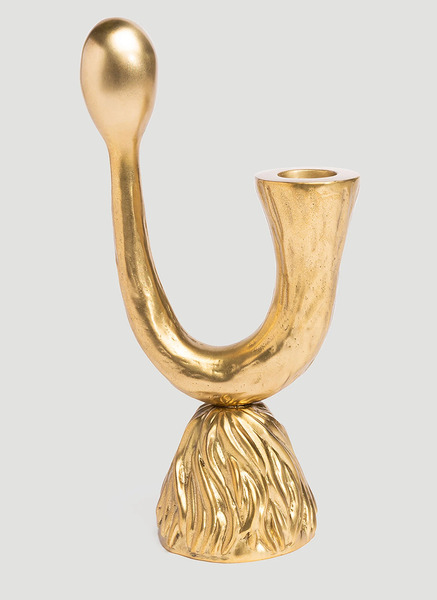  L'objet L'objet Horn Candlestick -  Candles & Scents Gold One Size 