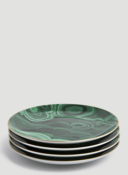  L'objet L'objet Malachite Canapé Plate Set -  Kitchen  Green One Size 