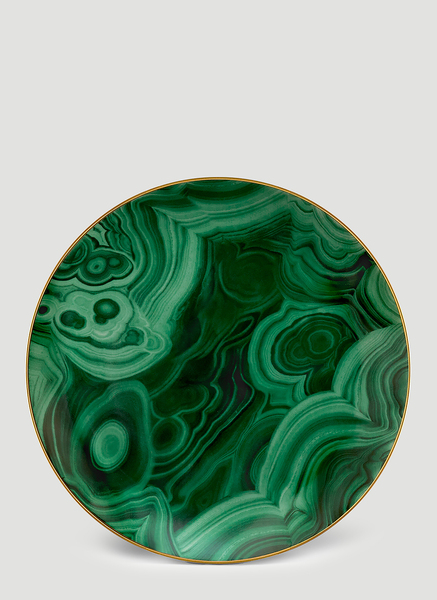  L'objet L'objet Malachite Charger Plate -  Kitchen  Green One Size 