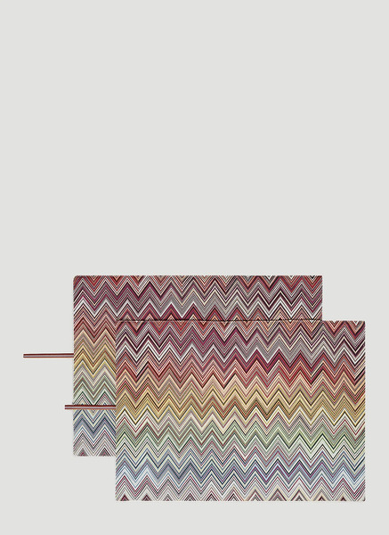  Missoni Missoni Set Of Two Andorra Placemat -  Kitchen  Red One Size 