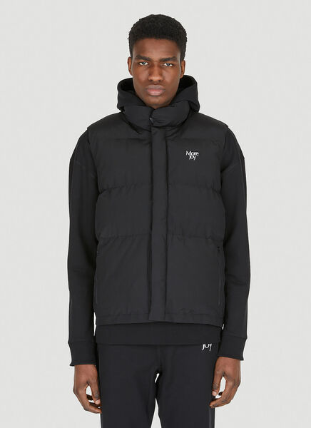  More Joy More Joy Logo Puffer Vest -  Jackets Black Xs 
