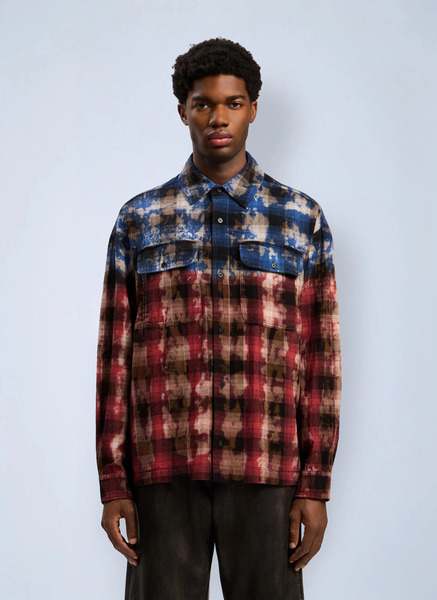  Palm Angels Palm Angels Curved Logo Check Shirt - Man Shirts Multicolour It - 50 