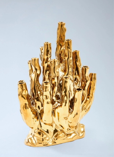  Polspotten Polspotten Abstract Sculpture In Metallic Finish -  Vases Gold One Size 