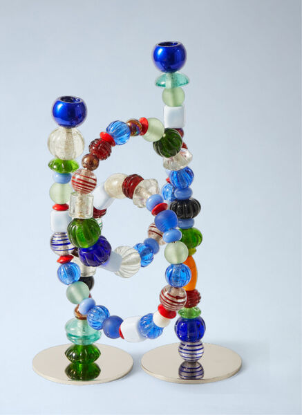  Polspotten Polspotten Beaded Sculptural Candle Holder -  Candles & Scents Multicolour One Size 
