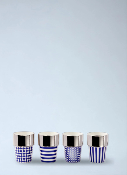  Polspotten Polspotten Porcelain Espresso Cup Set -  Tea & Coffee Blue One Size 