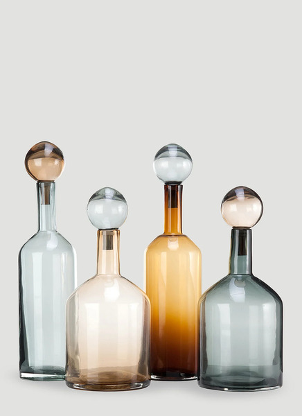  Polspotten Polspotten Set Of Four Bubbles & Bottles Chic Mix -  Glassware Transparent One Size 