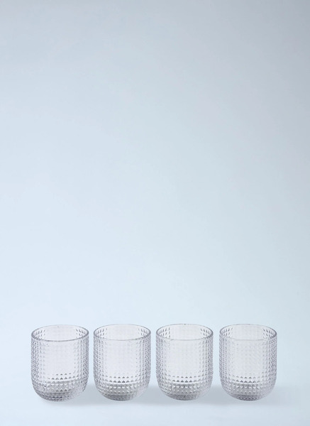  Polspotten Polspotten Set Of Four Rooftop Tumblers -  Glassware Clear One Size 