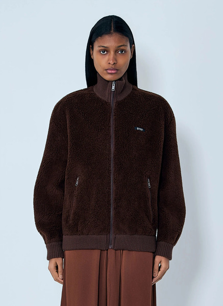  Prada Prada Fleece Jacket - Woman Jackets Brown Xs 