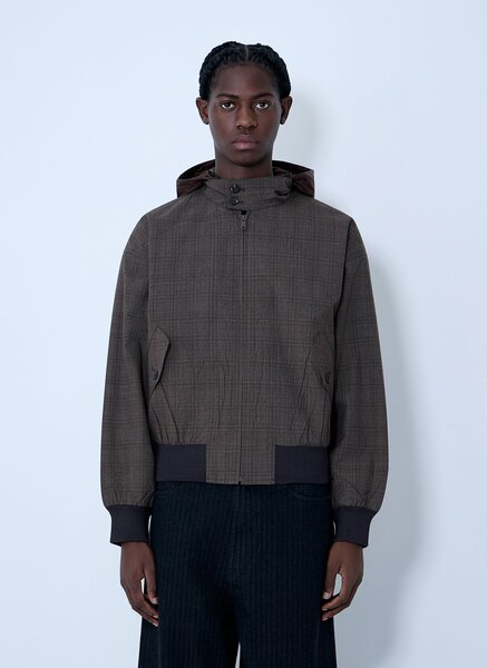  Prada Prada Hooded Wool Jacket - Man Jackets Brown S 