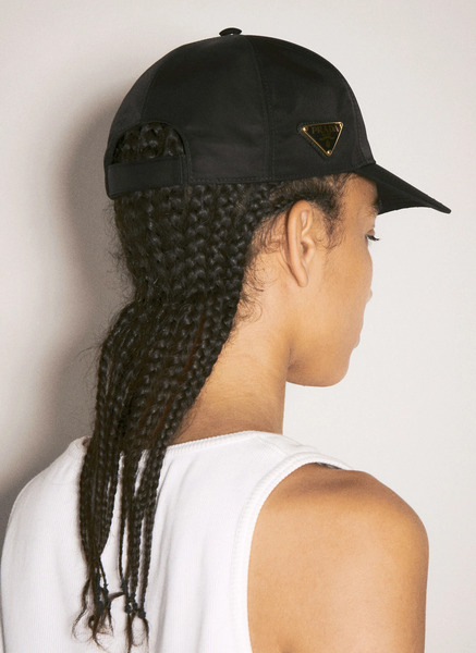  Prada Prada Re-nylon Baseball Cap - Woman Hats Black L 