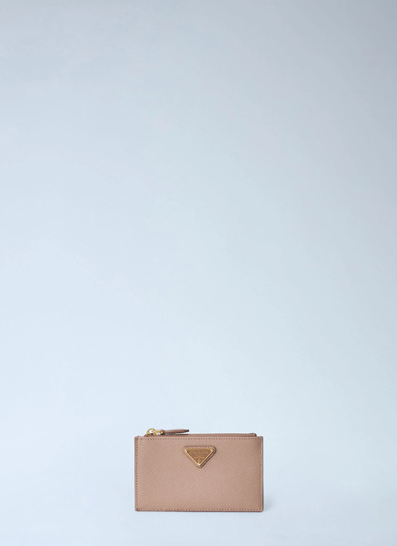  Prada Prada Saffiano Card Holder - Woman Wallets & Cardholders Pink One Size 