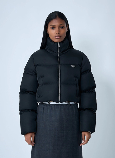  Prada Prada Short Re-nylon Down Jacket - Woman Jackets Black It - 38 