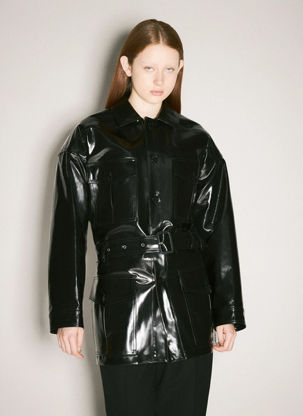 Saint Laurent Saint Laurent Saharienne Jacket - Woman Jackets Black Fr - 36 
