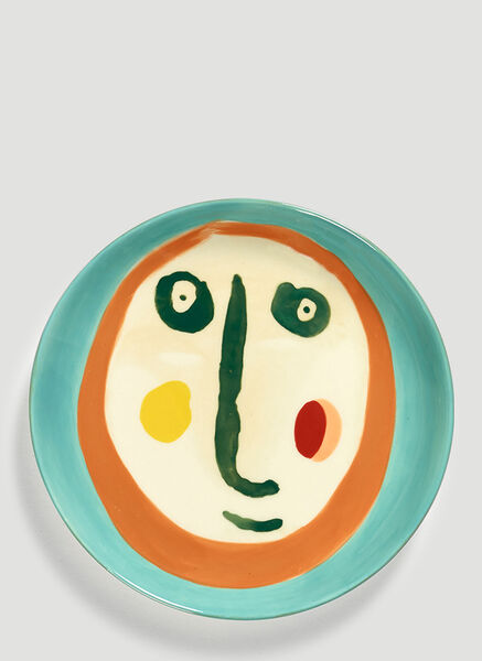  Serax Serax Set Of Four Feast Face 2 Extra Small Plates -  Kitchen  Blue One Size 