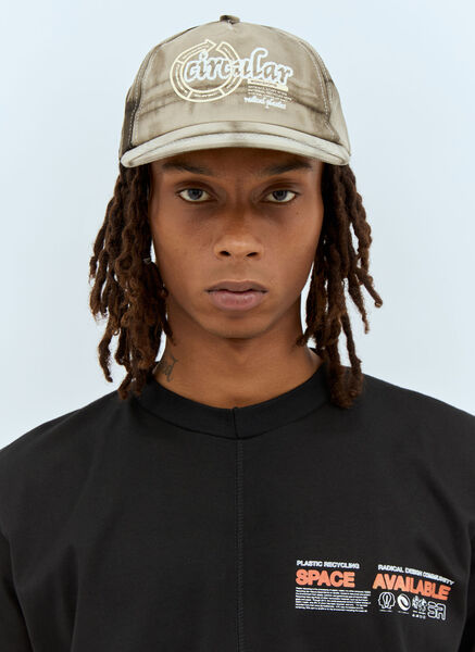  Space Available Space Available Artisan Circular Design Baseball Cap - Man Hats Grey One Size 
