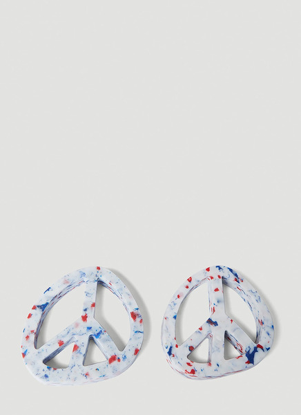  Space Available Space Available Set Of Two Peace On Earth Recycled Coasters -  Kitchen  White One Size 