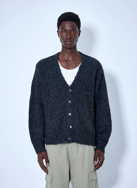  Stüssy Stüssy Textured Cardigan - Man Knitwear Navy L 