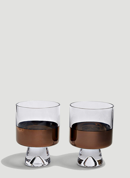  Tom Dixon Tom Dixon Tank Low Ball Glasses -  Kitchen  Clear One Size 