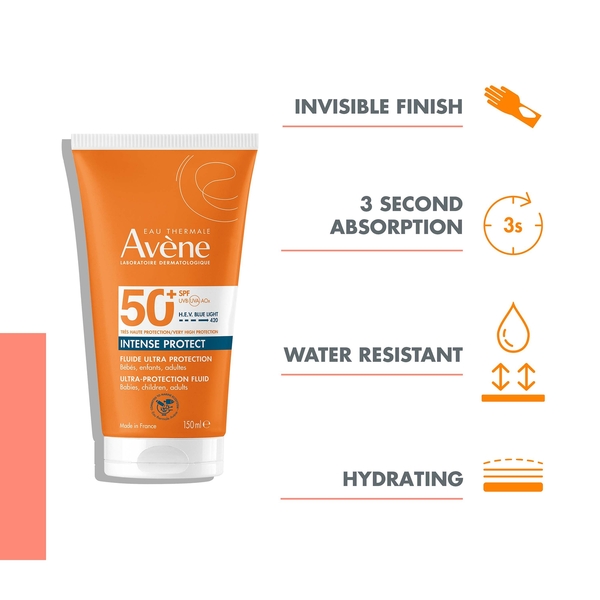  Avène Intense Protect Spf50+ Sun Cream For Very Sensitive Skin 150ml 