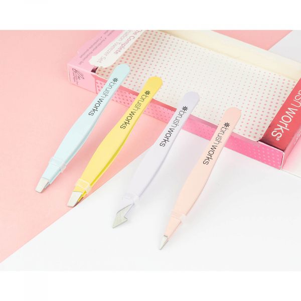  Brushworks Hd Combination Tweezer Set - Mixed 