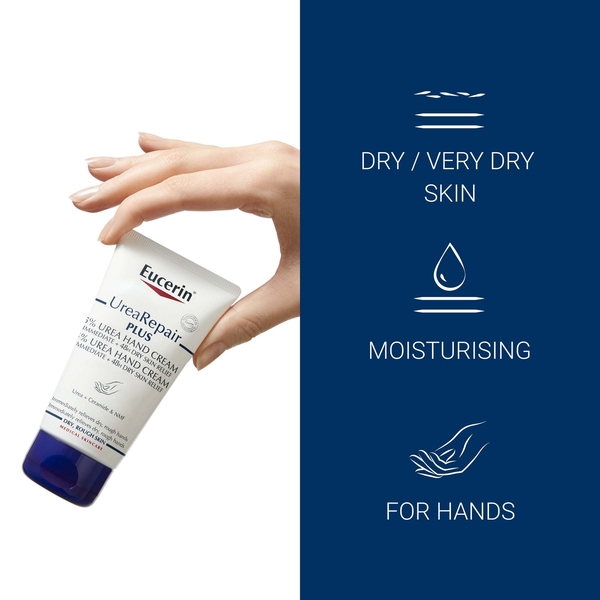  Eucerin Urearepair Plus 5% Urea Hand Cream 75ml 