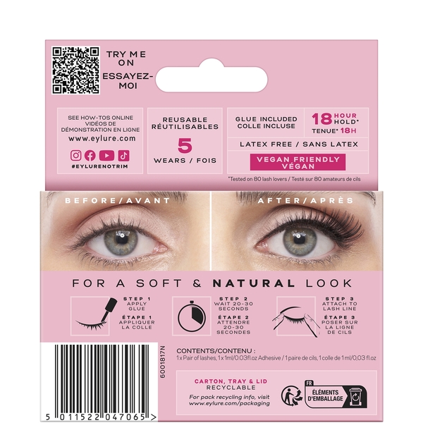  Eylure False Lashes - 3/4 Length No. 005 