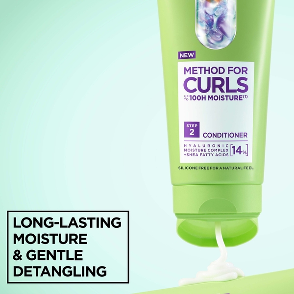  Garnier Method For Curls Shampoo, Conditioner And Air Dry Cream Bundle 