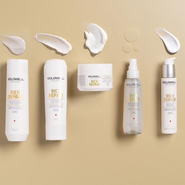  Goldwell Dualsenses Rich Repair Restoring Shampoo And Conditioner Bundle For Dry To Severely Damaged Hair (worth £32.05) 