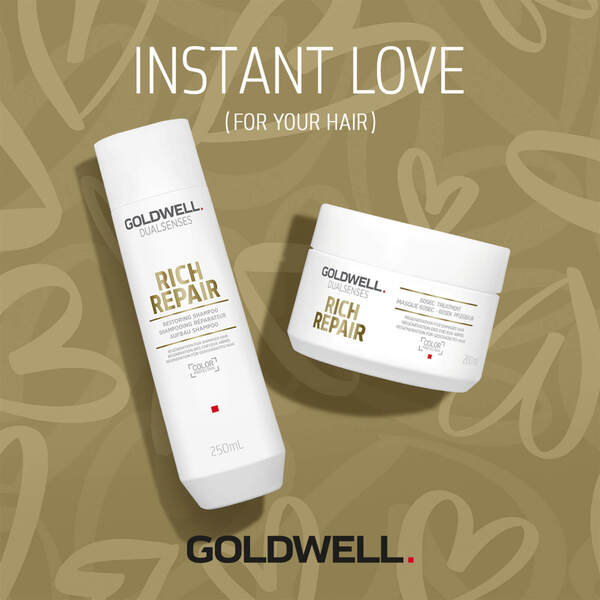  Goldwell Dualsenses Rich Repair Shampoo And 60 Second Treatment Mask Duo For Dry To Severely Damaged Hair (worth £33.65) 