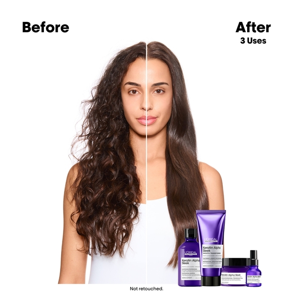  L'oréal Professionnel Keratin Alpha Sleek Smooth Transformer 1x A Week Treatment Anti Frizz & Smoothing 200ml 