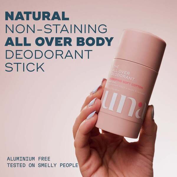  Luna Daily The All Over Deodorant- Extra-strength, Natural, Non-staining Body Deodorant Stick - Hydrating 70ml 