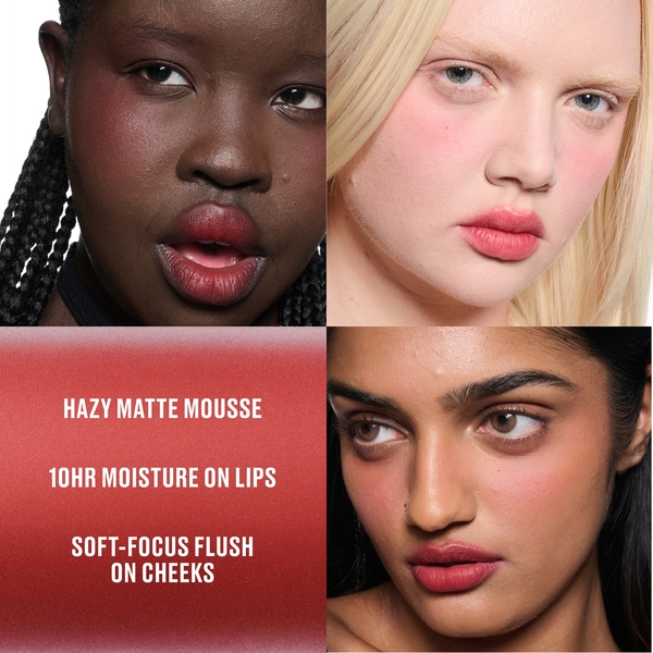  Mac Powder Kiss Lip + Cheek Mousse 5ml (various Shades) - Ruby Boo 
