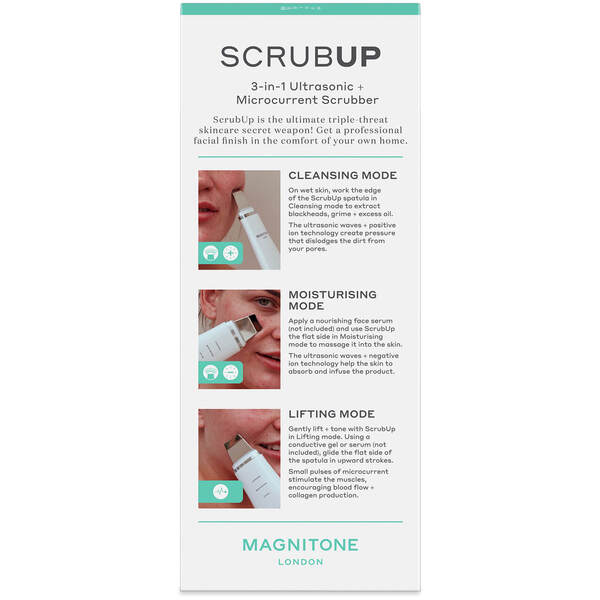  Magnitone Scrubup 3-in-1 Ultrasonic Pore Scrubber And Infuser 