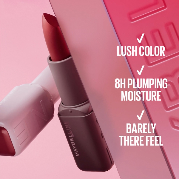  Maybelline New York Maybe It's... Serum Bullet Lipstick, 8h Plumping Moisture (various Shades) - Wil Card 004 
