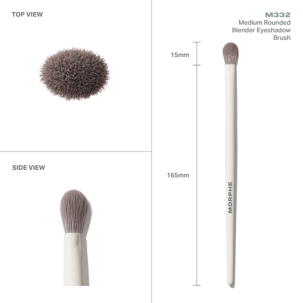  Morphe M332 Medium Rounded Blender Eyeshadow Brush 