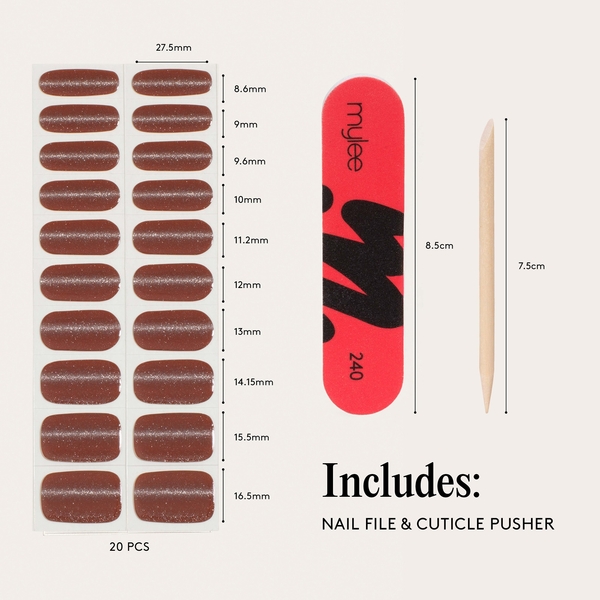  Mylee Gel Nail Wraps - Red Hot Gossip 