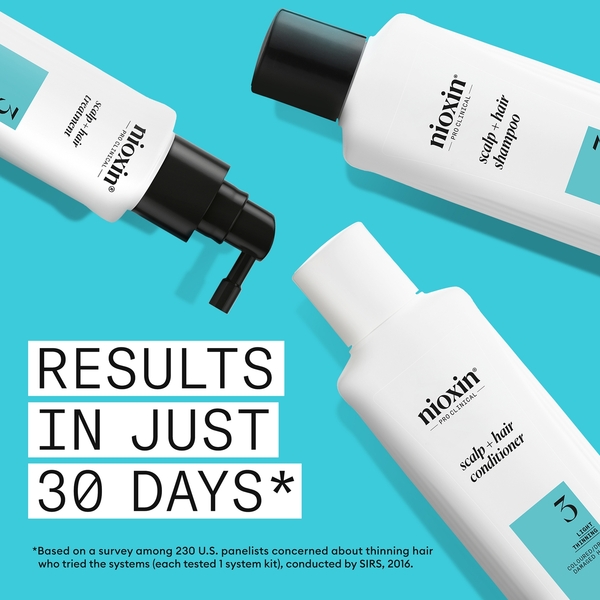  Nioxin Scalp And Hair Thickening System 3 For Coloured Dry And Damaged Hair With Light Thinning Trial Kit 